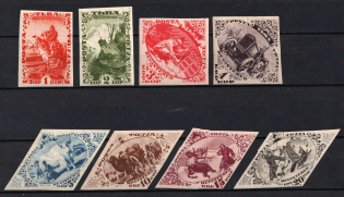 1934 Tannu Tuva, Russia (Mi. 41 B - 48 B, Full Set, CV $70)