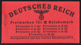 1941 Complete Booklet with stamps of Third Reich, Germany, Excellent Condition (Mi. MH 49.2, CV $290)