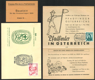Austria, Scouts, Cover, Scouting, Scout Movement, Cinderellas, Non-Postal Stamps