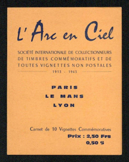 1963 Paris, France, Scouts, Booklet with Block, Scouting, Scout Movement, Cinderellas, Non-Postal Stamps