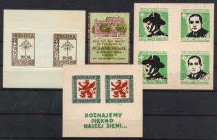 Poland, Scouts, Scouting, Scout Movement, Stock of Cinderellas, Non-Postal Stamps