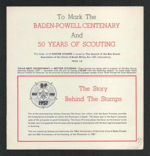 1957 United States, Scouts, Booklet, Souvenir Sheet, Scouting, Scout Movement, Cinderellas, Non-Postal Stamps