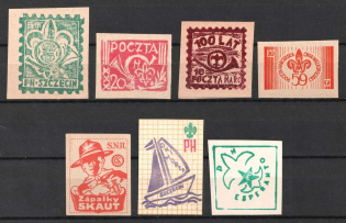 Poland, Scouts, Scouting, Scout Movement, Stock of Cinderellas, Non-Postal Stamps