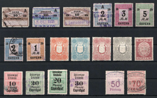 Germany, Old Rare Revenues, Stock of Stamps