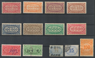 Germany, Old Rare Revenues, Stock of Stamps