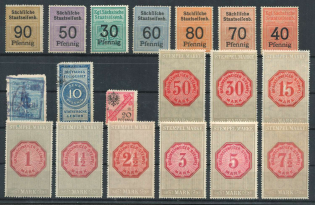 Germany, Old Rare Revenues, Stock of Stamps
