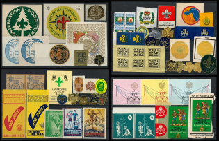 Scouts, Scouting, Scout Movement, Collection of Cinderellas, Non-Postal Stamps