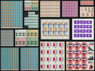 Scouts, Full Sheets, Souvenir Sheets, Scouting, Scout Movement, Collection of Cinderellas, Non-Postal Stamps