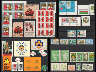 Europe, Scouts, Scouting, Scout Movement, Collection of Cinderellas, Non-Postal Stamps