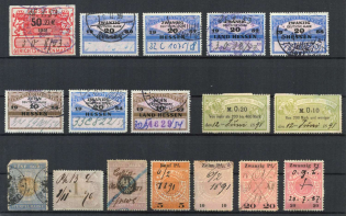 Germany, Old Rare Revenues, Stock of Stamps (Canceled)