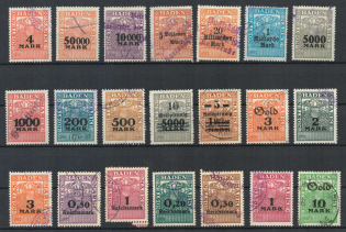 Germany, Old Rare Revenues, Stock of Stamps (Canceled)