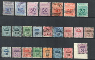 Germany, Old Rare Revenues, Stock of Stamps (Canceled)