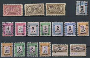 Germany, Old Rare Revenues, Stock of Stamps (Canceled)