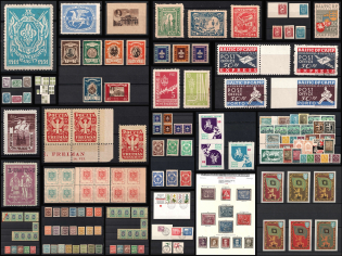 Ukraine, Underground Post, Displaced Persons Camps, Germany, Stock of Stamps