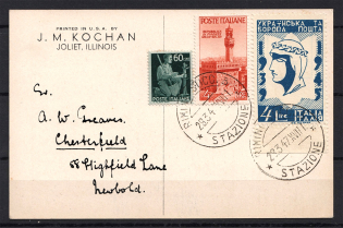 1947 Rimini Dispalced Persons Ukraine Camp Post Postcard