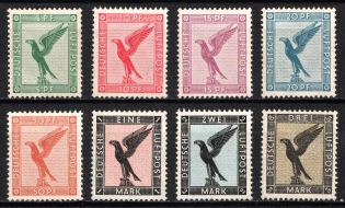 1926-27 Weimar Republic, Germany, Airmail (Mi. 378 - 384, Full Set, CV $1,560, MNH)