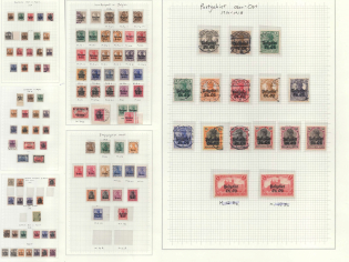 1915-19 Poland, Belgium, German Occupation, Germany, Collection with Varieties
