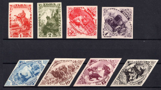1934 Tannu Tuva, Russia (Mi. 41 B - 48 B, Full Set, CV $70, MNH/MH)