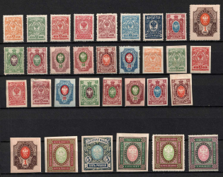 1908-17 Russian Empire, Russia (Perforation, Imperforation)