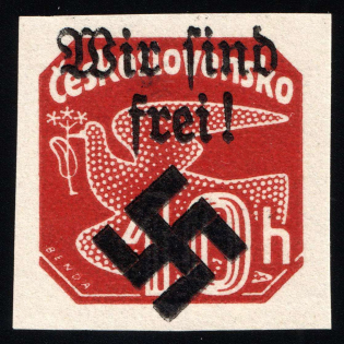 1939 10h Moravia-Ostrava, Bohemia and Moravia, Germany Local Issue (Mi. 36, Type I, Signed, CV $70, MNH)