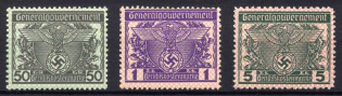 Judicial Stamps, Revenue Stamps, General Government, Germany (MNH)