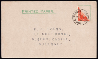 1941 Guernsey, German Occupation, Germany, Cover (Mi. I, CV $130)