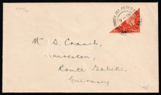 1941 Guernsey, German Occupation, Germany, Cover (Mi. II, CV $70)
