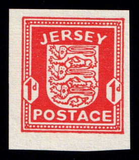 1941-42 1p Jersey, German Occupation, Germany (Mi. 2 y U, Imperforated, CV $780, MNH)