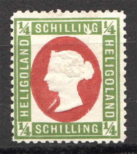 1873 Heligoland Germany 1/4 Sh (CV $140)