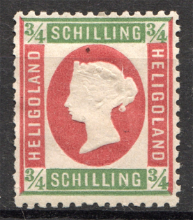 1873 Heligoland Germany 3/4 Sh (CV $35)