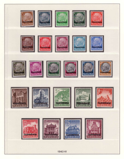 1940-41 Luxembourg, German Occupation, Germany (Mi. 1 - 16, 33 - 41, Full Sets, CV $70, MNH)