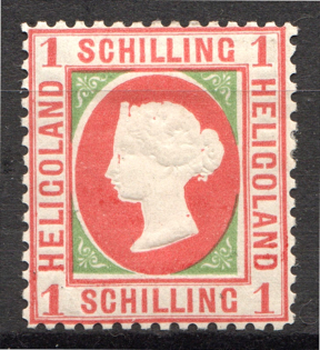 1869-73 Heligoland Germany 1 Sh (CV $230)