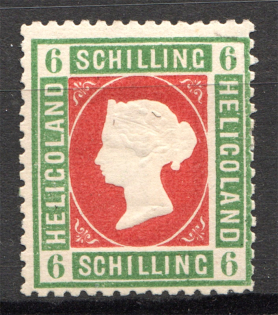 1869-73 Heligoland Germany 6 Sh (Red)