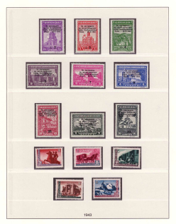 1943 Serbia, German Occupation, Germany (Mi. 94 - 98, 99 - 107, Full Sets, CV $50, MNH)