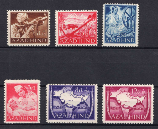 1943 Indian Legion, Germany (Mi. I A - VI A, CV $40, MNH)