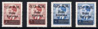 1944 Kotor, German Occupation of Bay of Montenegro (Mi. 7 - 10, Full Set, CV $180, MNH)