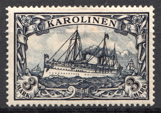 1901 Caroline Islands German Colony 3 Mark