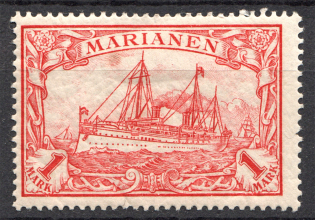 1901 Mariana Islands German Colony 1 Mark