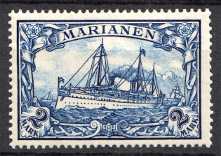 1901 Mariana Islands German Colony 2 Mark