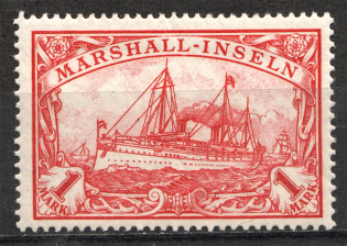 1901 Marshall Islands German Colony 1 Mark