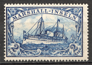 1901 Marshall Islands German Colony 2 Mark