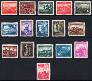 1944 Ljubljana, German Occupation, Germany (Mi. 45 - 60, Margins, Full Set, CV $520, MNH)