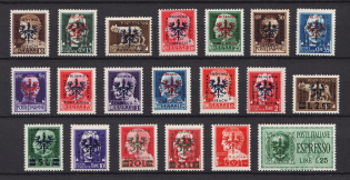 1944 Ljubljana, German Occupation, Germany (Mi. 1 - 20, Full set, CV $420, MNH)