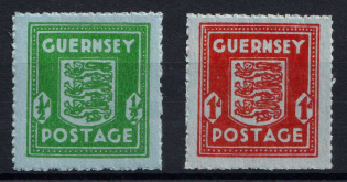 1942 Guernsey, German Occupation, Germany (Mi. 4 - 5, Full Set, CV $80, MNH)