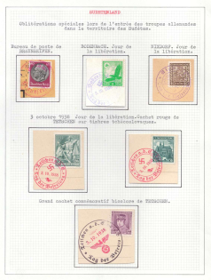 1938 Occupation of Sudetenland, Germany, Stock (Readable Postmarks)