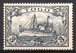 1900 Togo German Colony 3 Mark