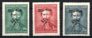 1938 Occupation of Reichenberg, Sudetenland, Local Issue, Germany (Type I, Signed)