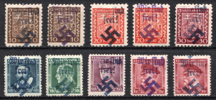 1938 Occupation of Teplitz Schonau, Sudetenland, Local Issue, Germany (Signed)