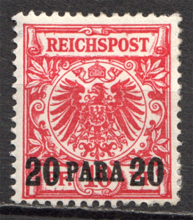 1889-1900 Turkey German Offices Abroad 20 Pa