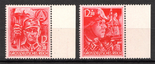 1945 Germany Third Reich Last Issue (Full Set, CV $100, MNH)